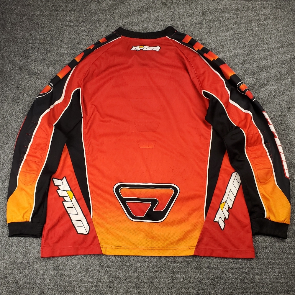 Vintage Proto Dye Paintball Jersey Gradient Spellout Orange Y2K Motorcross Large - Picture 2 of 13